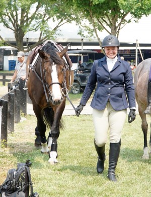 VFE Simply Stunning ridden by owner Mandy Steinhoff, Jumpers Upperville Colt and Horse Show